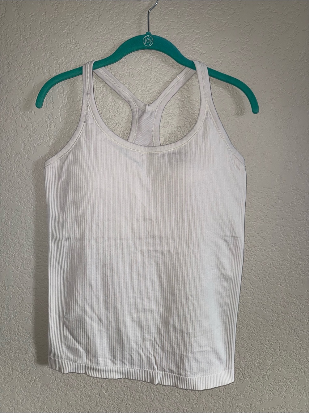 Lululemon Ebb to Street Shelf Bra Tank
 -Sz 12 -White Opal -VGUC *Slight Flaw*